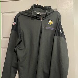 Nike Men's Minnesota Vikings 1/4 zip Jacket